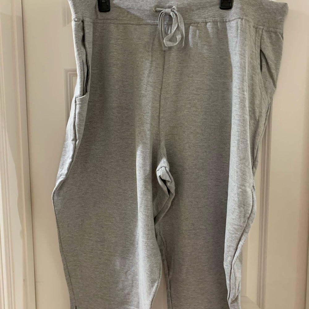 Just My Size Gray Sweatpants with Elastic Waistband